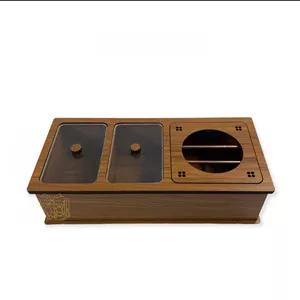 جعبه پذیرایی چوبی وارمردار دمنوش تارادیس باکس مدل مونس