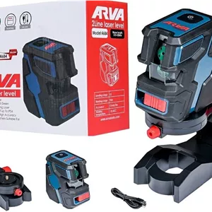 تراز لیزری دو خط (نور سبز) آروا