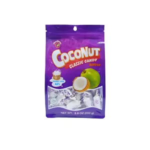 آبنبات نارگیلی جینجر بون بون شیر نارگیل وزن 250 گرم Chun Guany مدل Coconut Classic Candy Bonbon