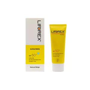 کرم ضد آفتاب SPF50 پوست نرمال و چرب (بی رنگ) لیپورکس