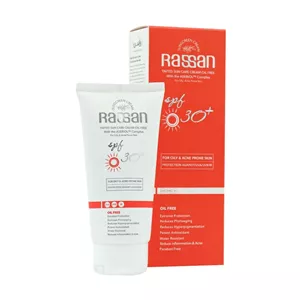 کرم ضد آفتاب رنگی فاقد چربی SPF30 پوست چرب و آکنه دار راسن 40 میلی لیتر