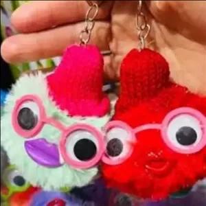 عروسک جغد عینکی جاکلیدی عروسک جغد عینکی عروسک کادویی عروسک پم پم