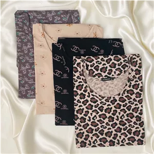 پیراهن ساحلی دخترانه برند attractive شین دخت، نخی خنک - طرح‌های متنوع