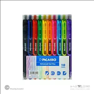 روان نویس1/0ژل فشاری 10رنگ پیکاسو کدGP-132