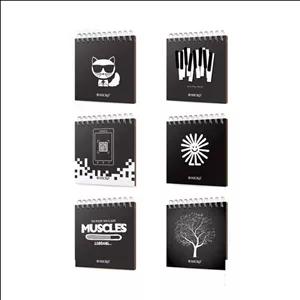 دفتریادداشت کاغذ مشکی14*14جلدسخت میکرو کدJ30