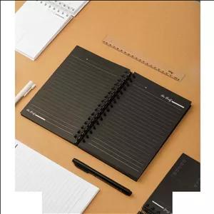 دفتر100برگ A5 خطدار سیمی جلدسخت (کاغذ مشکی) برگ سری پیور بیوتی کد70706