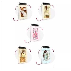 دفتریادداشت100برگ17*10جلدسخت سیم ازبالا آبرنگ کدA055