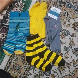 5 جفت جوراب طرح دار و ساده