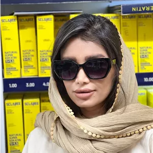 عینک آفتابی زنانه مدل کلاسیک گربه‌ای - مشکی براق ​کد محصول: WH-202
