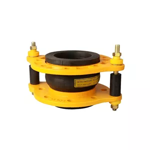 لرزه گیر لاستیکی مهاردار زرد 3 اینچ PN 10 پادفلکسور
