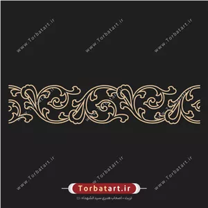 طرح وکتور حاشیه گلدار تزئینی
