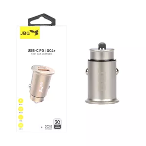 شارژر فندکی فست و PD دو پورت JBQ مدل CC-P9 30W - نقره ای (گارانتی یکساله رصاصی)
