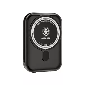 پاوربانک وایرلس PD و فست شارژ Green Lion 20W 5000mAh مدل Magno Wallet GNMGWLT5KBK - مشکی (گارانتی 6 ماهه شرکتی)