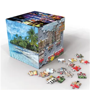 پازل سه بعدی ۲۱۶ تیکه ۴ طرفه cuba educa  3d puzzle educa