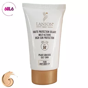 کرم ضدآفتاب رنگی لانسون SPF50 مدل مولتی اکشن شماره 1.5، مناسب پوست‌های چرب، حجم 40 میلی‌لیتر