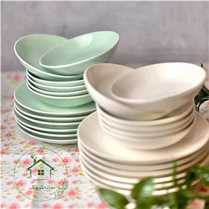 پیش دستی و پیاله رنگی چینی
