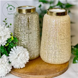 گلدان استوانه طرح زبرا کوچک