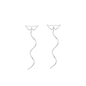 گوشواره نقره پیچی بال فرشته FR45 