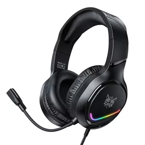هدست گیمینگ اونیکوما مدل X31 RGB با صدای استریو و میکروفون نویز کنسلینگ