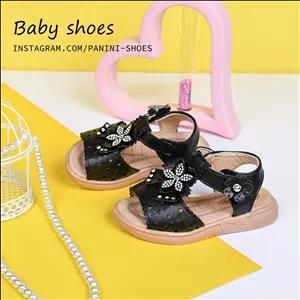 صندل نقلی دخترانه گلدار برش لیزری ضد تعریق