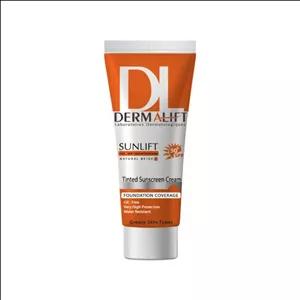 کرم ضد آفتاب رنگی درمالیفت مدل SPF50 محافظ UVA ،UVB، ضد آب، مناسب پوست چرب شماره 2 حجم 40 میلی‌لیتر - بژ طبیعی