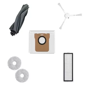 مجموعه 6 عددی شامل: برس وسط ، برس کناری ، پدطی ، فیلتر هپا، پاکت جاروبرقی رباتیک X20 PRO PLUS