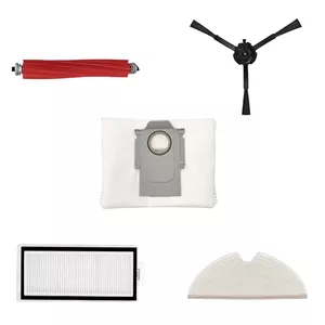 مجموعه 5 عددی شامل: برس وسط،برس کناری،پدطی،فیلتر هپا،پاکت جاروبرقی رباتیک روبوراک Q7 MAX Plus