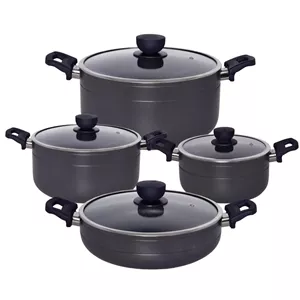 سرویس قابلمه و تابه گرانیتی 8 پارچه یونیک مدل رویال کد 8198