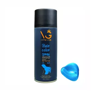 اسپری رنگ مو ورتوگلد آبی مدل Blue 09 حجم 150 میلی لیتر