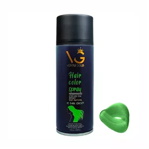 اسپری رنگ مو ورتوگلد سبز تیره مدل Dark green 12 حجم 150 میلی لیتر