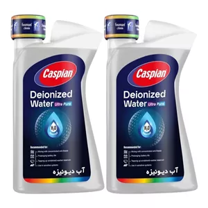 آب رادیاتور کاسپین مدل دیونیزه حجم 1 لیتر بسته 2 عددی