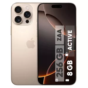 گوشی موبایل اپل iphone 16 pro پارت نامبر ZA A ظرفیت 256 گیگابایت با کد رجیستری گارانتی 18 ماهه شرکتی (not active)