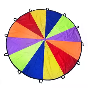 چتر شادی رنگین کمانی (پاراشوت) قطر 4 متر