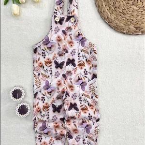 بیلر کبریتی دخترانه با دکمه قابل تنظیم طرح پروانه کد 1247