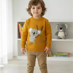 بلوز بافت پسرانه سایز 45 مناسب 2.5 تا 4 سال کد 1222