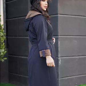 بارانی زنانه سلین کد 637 – پارچه پرادا پشت بلدینگ، آستر دار، سایز 42 تا 52