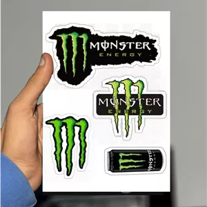 پک استیکر ضد آب مانستر کد 4