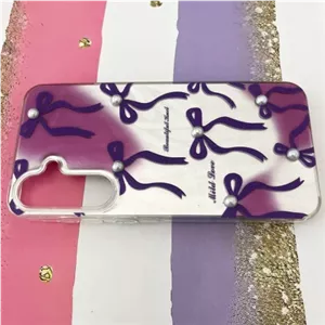 قاب گوشی Galaxy A55 سامسونگ طرح پاپیون مرواریدی کد 909