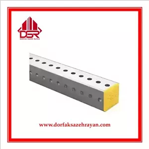 پروفیل ساپورت فوق سنگین 120×120 یک ردیف پانچ - ضخامت: 4 mm