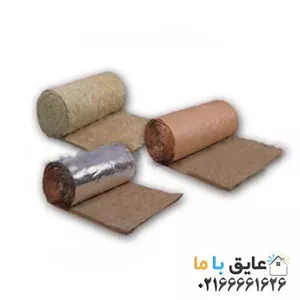 رول پشم سنگ لحافی 5 سانت ( 1.20 * 10 )دانسیته 30 پوشینگ