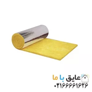 پشم شیشه رولی فویل دار دانسیته 16 آریانا پارس 