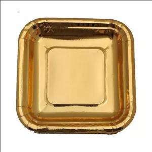 بشقاب متالایز 20تایی طلایی