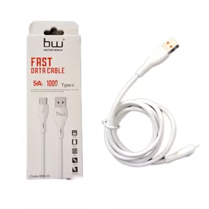 کابل شارژ BW-03 تایپ سی | شارژ سریع و انتقال داده با کیفیت بالا |