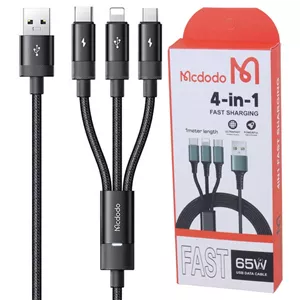 کابل تبدیل USB به USB-C / لایتنینگ /microUSB مک دودو مدل KG-Hc طول 1.2 متر