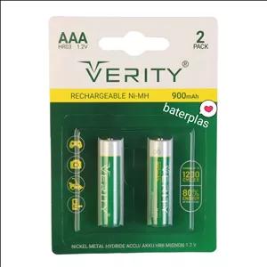 باتری نیم قلمی شارژی با ظرفیت 900 میلی آمپر