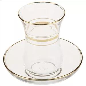 ست استکان و نعلبکی پاشاباغچه مدل Uskudar بسته 6 عددی