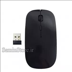 موس بی سیم  طرح اپل با کیفیت عالی . رنگ مشکی