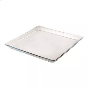 شیرینی خوری لیمون مدل مربع شیشه ای کد 2286 