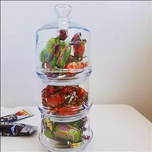 شکلات خوری و کندی باکس سه طبقه berry سایز کوچک 