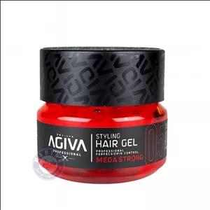 ژل مو آگیوا مدل Mega Strong قرمز درجه سختی شماره 05 حجم 200 میلی لیتر Agiva